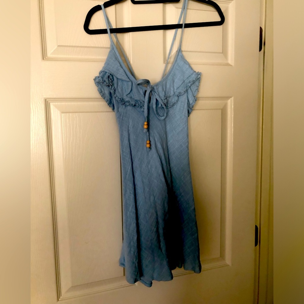 Free People Light Blue Mini Dress